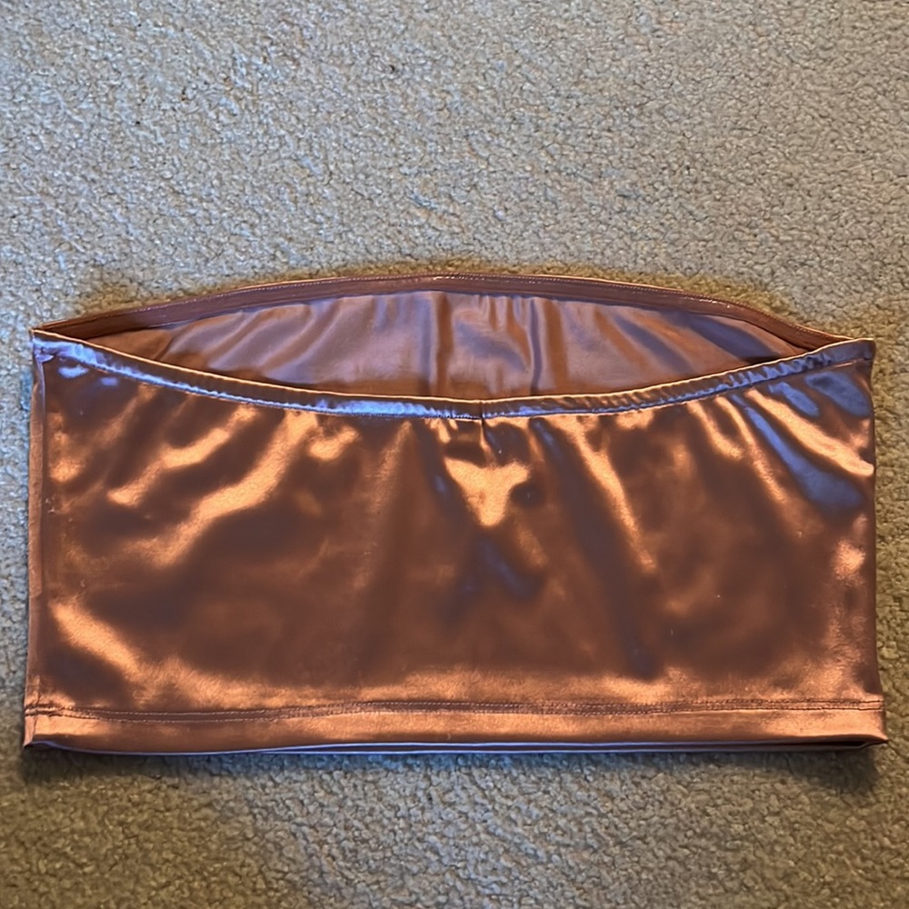 Pink Shiny Tube Top - Picture 3 of 5